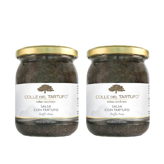 Colle del Tartufo 柯爾德 義大利原裝進口黑松露菇菇醬180gx2入(義大利私廚配方-一匙變廚神)