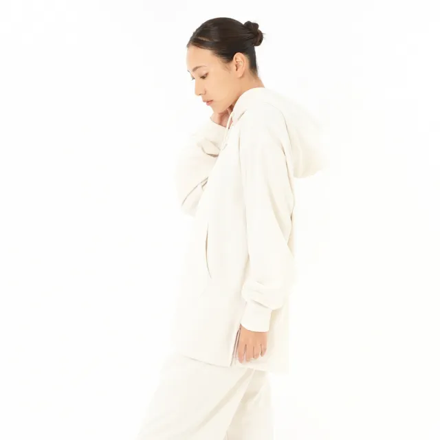 【NEW BALANCE】NB 長袖上衣 女 帽T 美規 杏色 WT43115LIN(S1997)