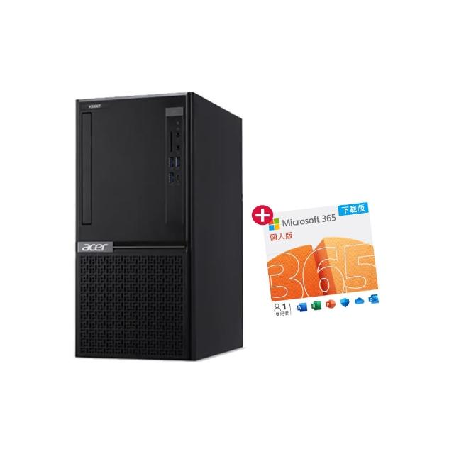 【Acer 宏碁】微軟M365組★i5六核電腦(VH3760T/i5-12400/16G/1T HDD+512G SSD/W11)