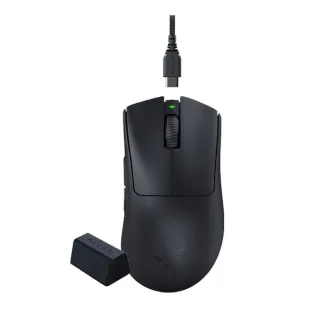 【Razer 雷蛇】DeathAdder V3 Pro 煉獄奎蛇 V3 Pro 無線電競滑鼠+無線傳輸器(RZ01-04630300-R3WL)