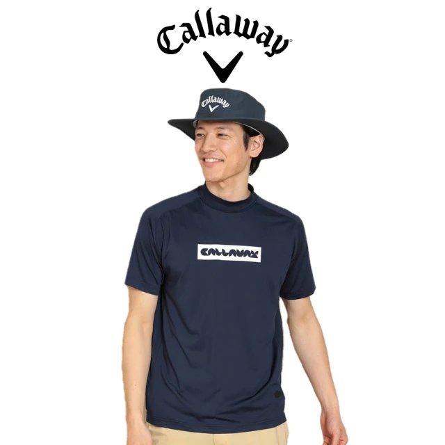 Callaway 卡拉威 STRETCH SHORT SLEEVE MOCK NECK SHIRT 男士 小高領短袖上衣 海軍藍