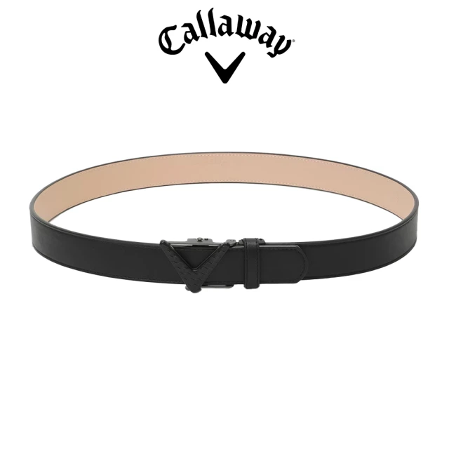 Callaway 卡拉威 V BUCKLE SERRATION BELT 男士 V扣皮帶 海軍藍