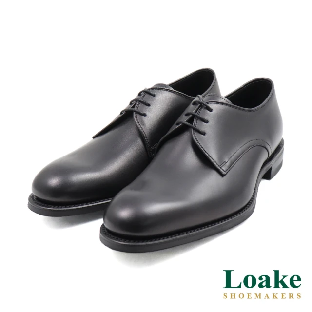 Loake 英國原廠經典低調簡約三孔綁帶德比鞋 黑色(LK1 Loake 英國原廠經典低調簡約三孔綁帶德比鞋 黑色(LK1982-BL)