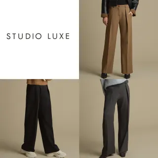 Studio Luxe精紡羊毛KOL抗皺挺版西褲