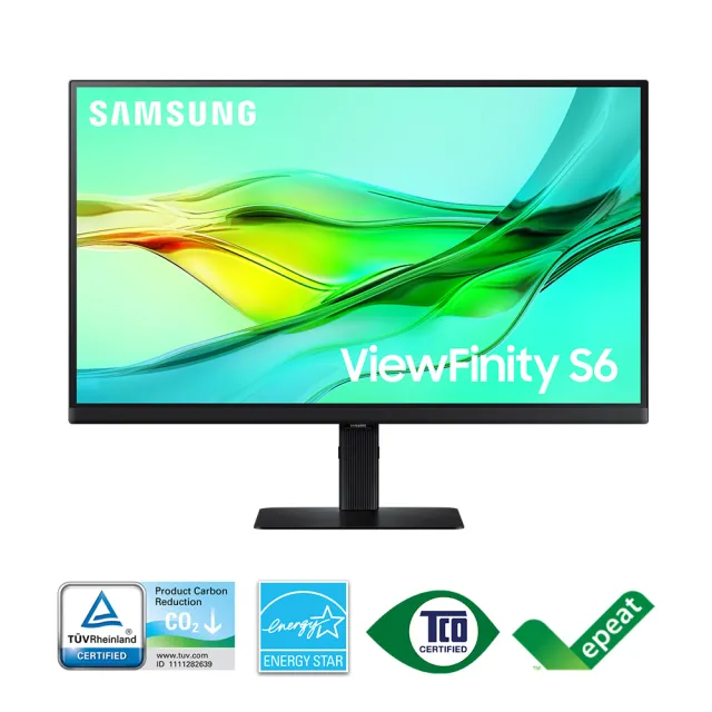 【SAMSUNG 三星】S32D606UAC 32型 2K ViewFinity S6 創作者專業螢幕(IPS/Type-C/90W/sRGB 99%/可升降旋轉)