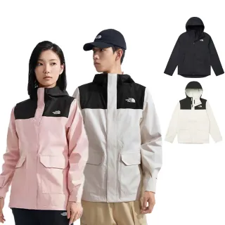 【The North Face 官方旗艦】通勤必備-男女款防水透氣連帽衝鋒衣(多款任選)