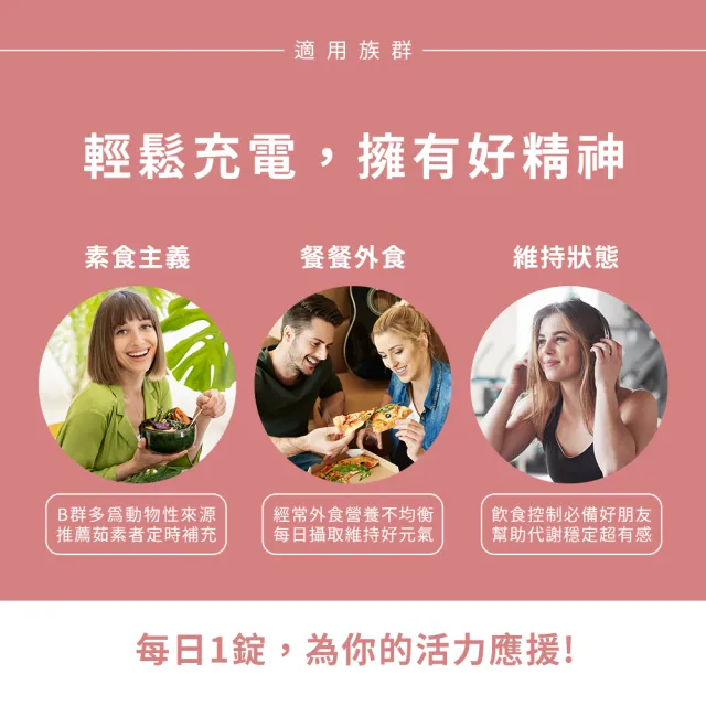 【Nature’s Truth 綠萃淨】綜合B群+C plus 鈣活力錠3瓶組(共300錠)