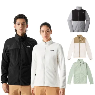 【The North Face 官方旗艦】男女款立領抓絨保暖外套(多款任選)