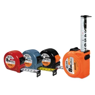 【Panrico 百利世】8Mx25mm鋼捲尺 文公尺 台尺 公分/英吋 全公分捲尺