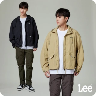 【Lee 官方旗艦】男裝 休閒外套 連帽拉鍊 薄風衣 共2色 / 季節性版型(LB413012978 / LB413012K11)