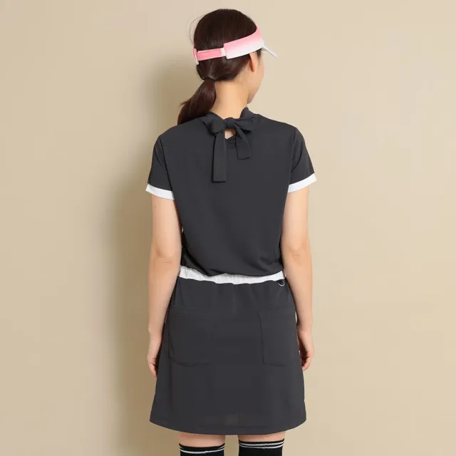 【Callaway 卡拉威】SHORT-SLEEVED DRESS 女士 快乾短袖洋裝 黑色
