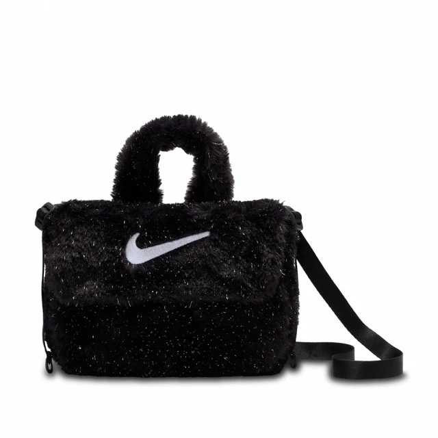 NIKE 耐吉 Y NK FX FUR CROSSBODY 女 童包 側背包 斜背包 運動包 黑(FZ1329010)