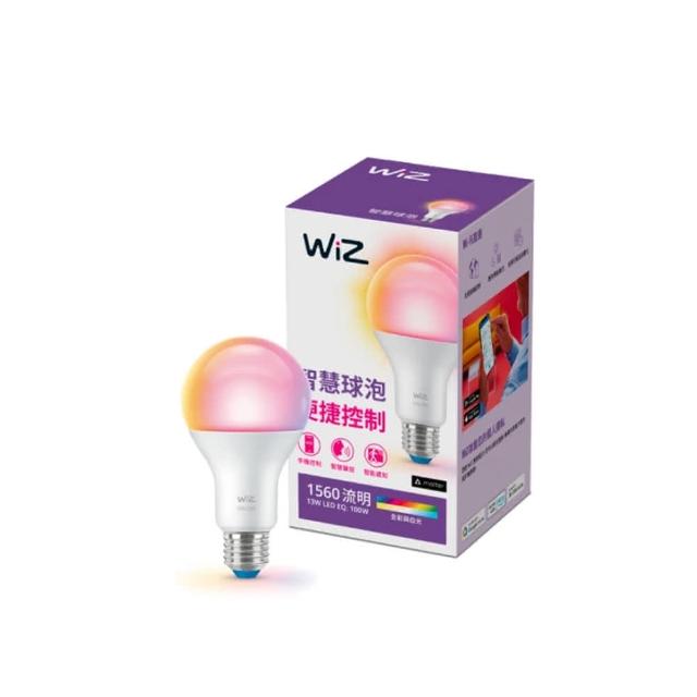 【Philips 飛利浦】WiZ 13W LED全彩燈泡 3入(PW019)