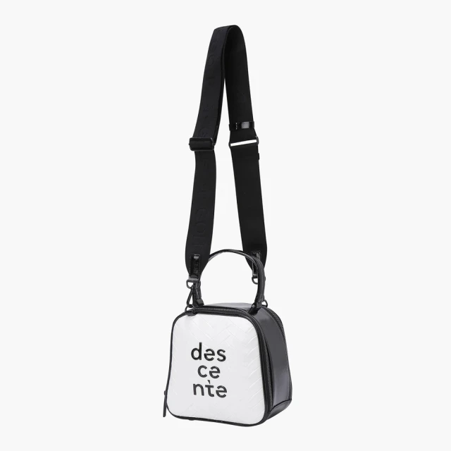 DESCENTE SQUARE TOTE BAG 女士 高爾夫側背包(白色)