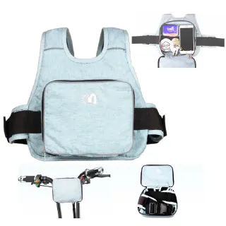 【外出必備】多功能機車安全帶後背包(夜光反光 可變收納包 摩托車後座 固定帶 車椅安全背帶 兒童)