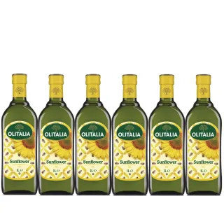 【Olitalia 奧利塔】葵花油禮盒組(1000mlx6瓶)