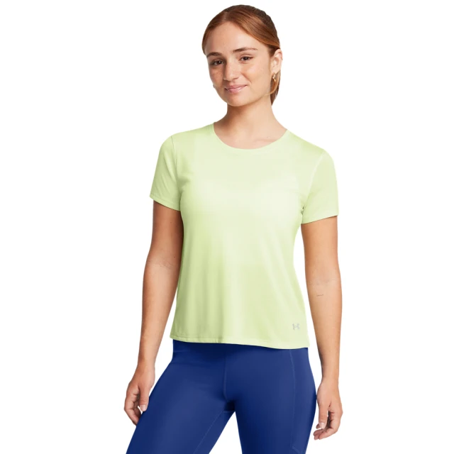 UNDER ARMOUR UA 女 Launch 短袖T-Shirt_1382434-383(檸檬黃)