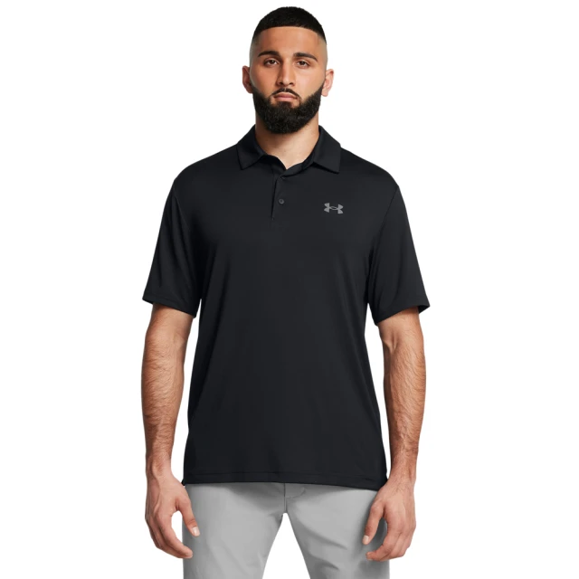 UNDER ARMOUR UA 男 Playoff 3.0短POLO_1378673-003(黑色)