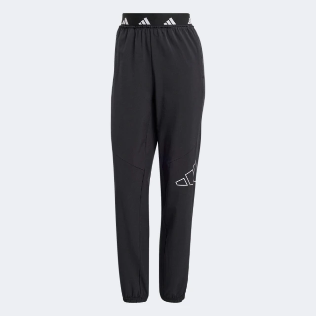 adidas 愛迪達 長褲 女 運動褲 高腰 縮口 D4T WVN PANT 黑 IW6396(L5002)