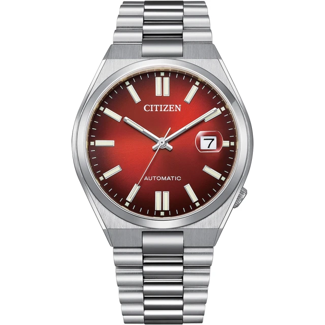 CITIZEN 星辰 Mechanical 時尚機械腕錶 男錶 女錶 手錶 指針錶-紅40mm(NJ0150-56W)