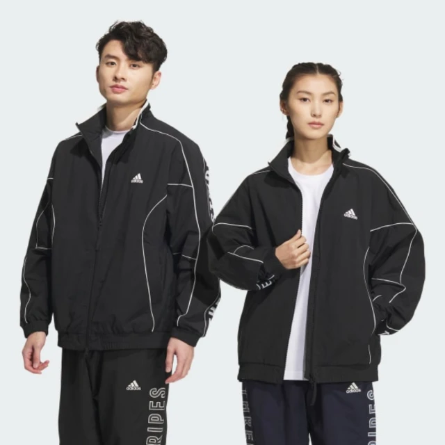 adidas 愛迪達 外套 男女 中性款 運動立領外套 WORD WOVEN JKT 黑 JH1023(S2862)