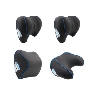 【ANBORTEH 安伯特】HO BEAR 賀參熊車用四人優惠組A(慢回彈頭枕+惡魔枕+小頭枕x2)