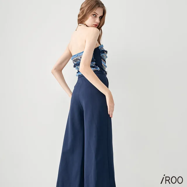 【iROO】限量帥氣禮服式連身褲