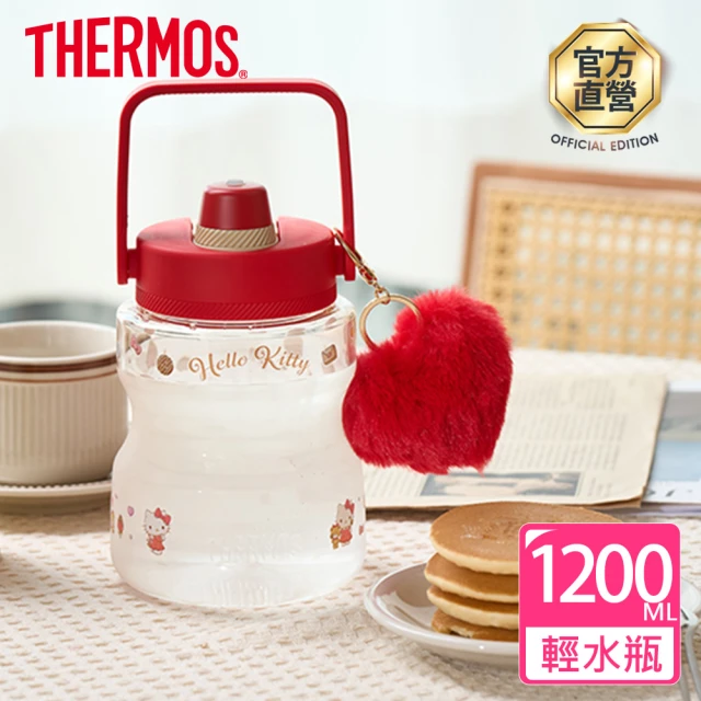 THERMOS 膳魔師 HelloKitty輕水瓶1200ml(TCSS-1200KT-CCRD)