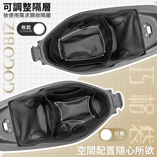 【GOGOBIZ】SYM Z1 Attila 125 活力 VIVO 機車置物袋 機車巧格袋 分隔收納(機車收納袋 巧格袋)
