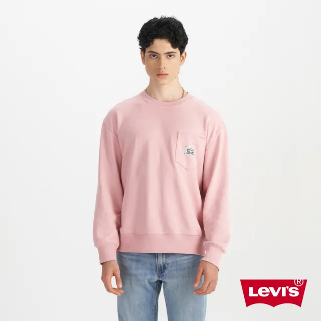 【LEVIS】男款 長袖T 大學T LOGOT 衛衣 上衣 熱賣單品 0018X-0001