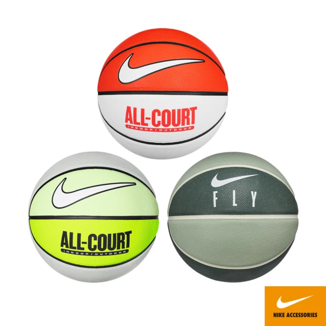 NIKE 耐吉 籃球 EVERYDAY ALL COURT 8P 7號/6號球 332亮綠/187橘白/305墨綠(比賽 訓練 深溝 控球精準)