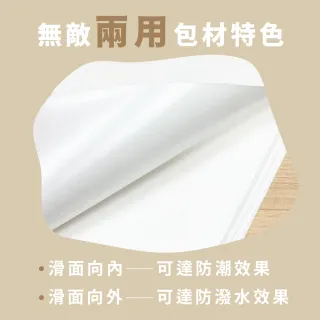 【CLEAN 克林】防水淋膜包裝紙  85x85cm 25張/包(防潮紙 防潑水紙 防沾黏紙 隔襯 包材內襯 禮物包裝紙)