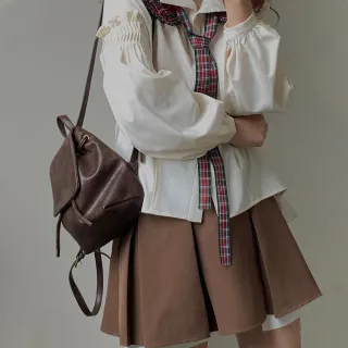 【LEEHER】雙11 女生/包包/水桶包/皮革包包/百搭包包/復古後背包/水桶後背包/韓國包包/黑色後背