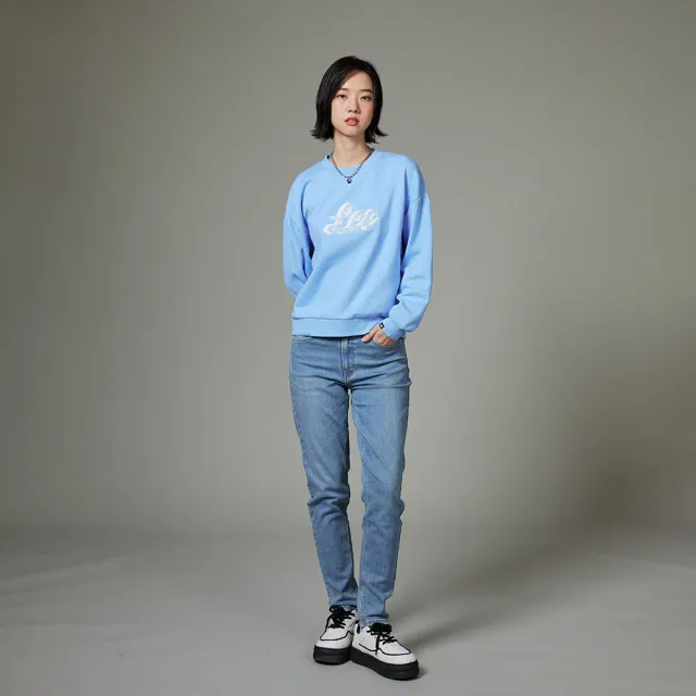 【Lee】女裝 牛仔褲 / 413 高腰標準小直筒 九分褲 淺藍洗水(LB417038601)