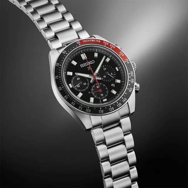 【SEIKO 精工】PROSPEX SPEEDTIMER 大熊貓 三眼太陽能計時錶/41.4mm(SSC915P1/V192-0AH0D)