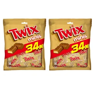 【Twix特趣】迷你焦糖夾心巧克力 樂享包 340g*二入組(零食/點心)