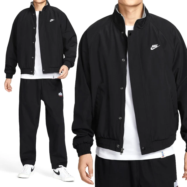 NIKE 耐吉 Club Futura JKT 男款 黑色 鋪棉 休閒 寬鬆 運動 保暖 夾克 外套 FZ0657-010