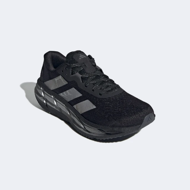 adidas 愛迪達 慢跑鞋 Adistar 3 男鞋 黑灰 銀 緩衝 運動鞋 愛迪達(ID6171)