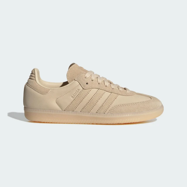 adidas 愛迪達 Samba OG W 女 運動休閒鞋 德訓鞋 復古 百搭 沙色(JI2729)