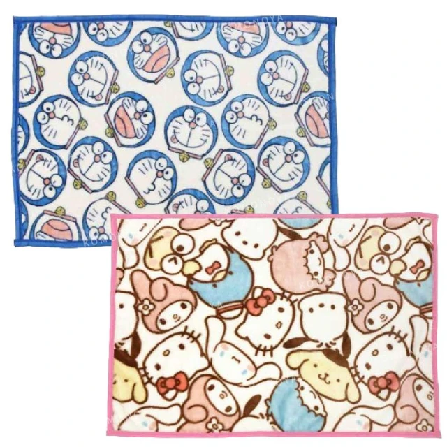 小禮堂 Sanrio 三麗鷗 絨毛毛毯 100x70cm - 滿版款 哆啦A夢(平輸品)