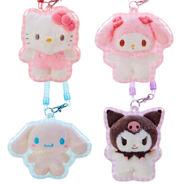 小禮堂 Sanrio 三麗鷗 PVC造型票卡套附彈簧扣 - 3D人物系列 Kitty 酷洛米 大耳狗(平輸品)