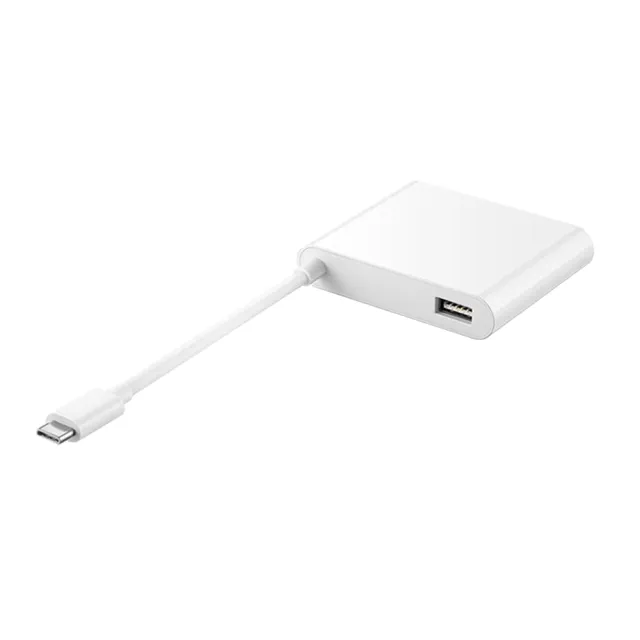【HUAWEI 華為】原廠AD11 MateDock 2 多媒體HDMI轉接器 Type C - 白(盒裝)