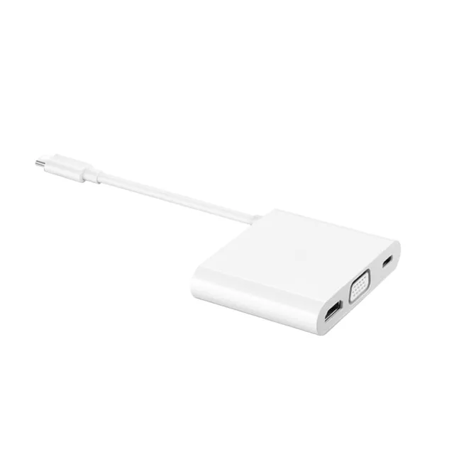 【HUAWEI 華為】原廠AD11 MateDock 2 多媒體HDMI轉接器 Type C - 白(盒裝)
