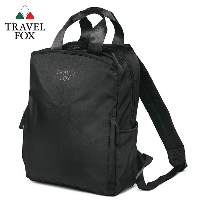【TRAVEL FOX 旅狐】女包 簡約質感百搭後背包/電腦包/筆電包/包包(TB833-01 黑)
