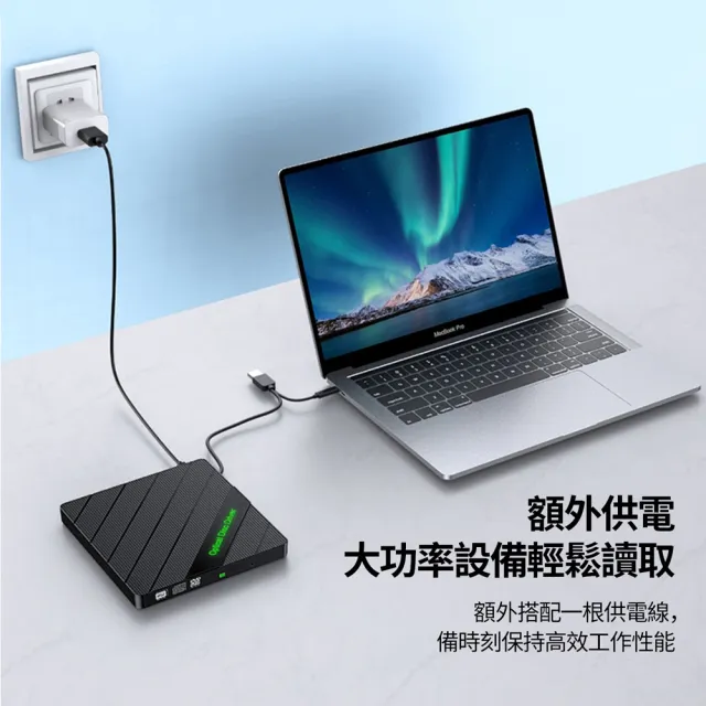 【ANTIAN】多功能電腦外置讀取燒錄機 USB/Type-C外接式CD/DVD光碟機 U盤刻錄機 可插卡行動光驅