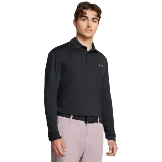 【UNDER ARMOUR】UA 男 Playoff 長POLO_1387123-001(黑色)