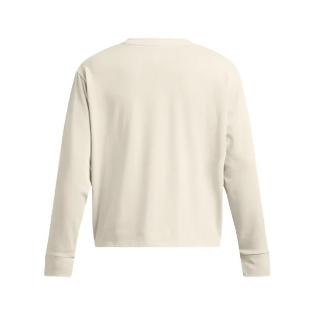【UNDER ARMOUR】UA 女 HW BOXY 長袖T-Shirt_1387017-110(米白色)