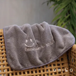 【amica】日常一笑珊瑚絨多色毛巾(珊瑚絨 毛巾 吸水 多色 可愛)