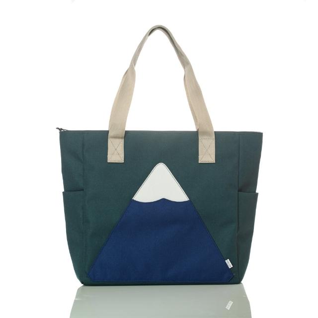 【POLER STUFF】雙11 TOTE BAG MOUNT FUJI 復刻版富士山風格托特包 / 附背帶(綠)