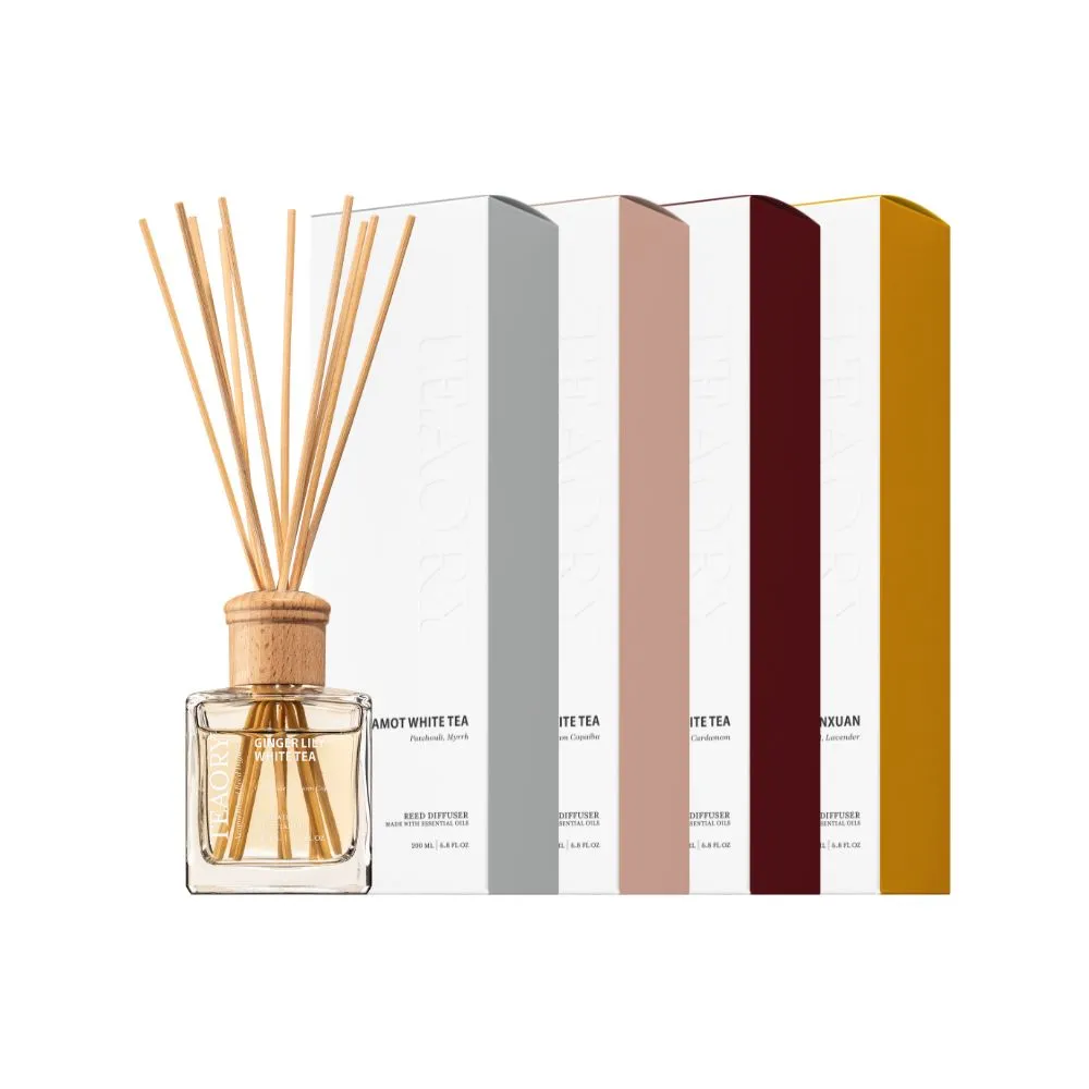 【伊聖詩】一日茶道TEAORY 室內擴香香竹200ml(多款任選/佛手白茶/白露秋香/白水烏木)
